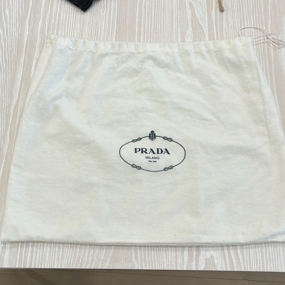 Prada Black Leather Purse w/ Silver Hardware - Picture 6 of 6